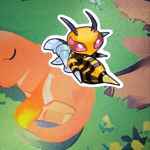 Pokemon Beedrill Sticker - Yellow and Orange